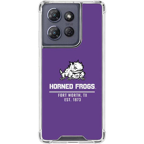 Texas Christian University Horned Frogs Fort Worth Moto G Play 5G (2025) Clear Case
